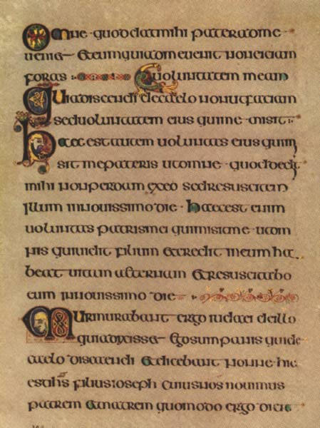 Book of Kells calligraphy