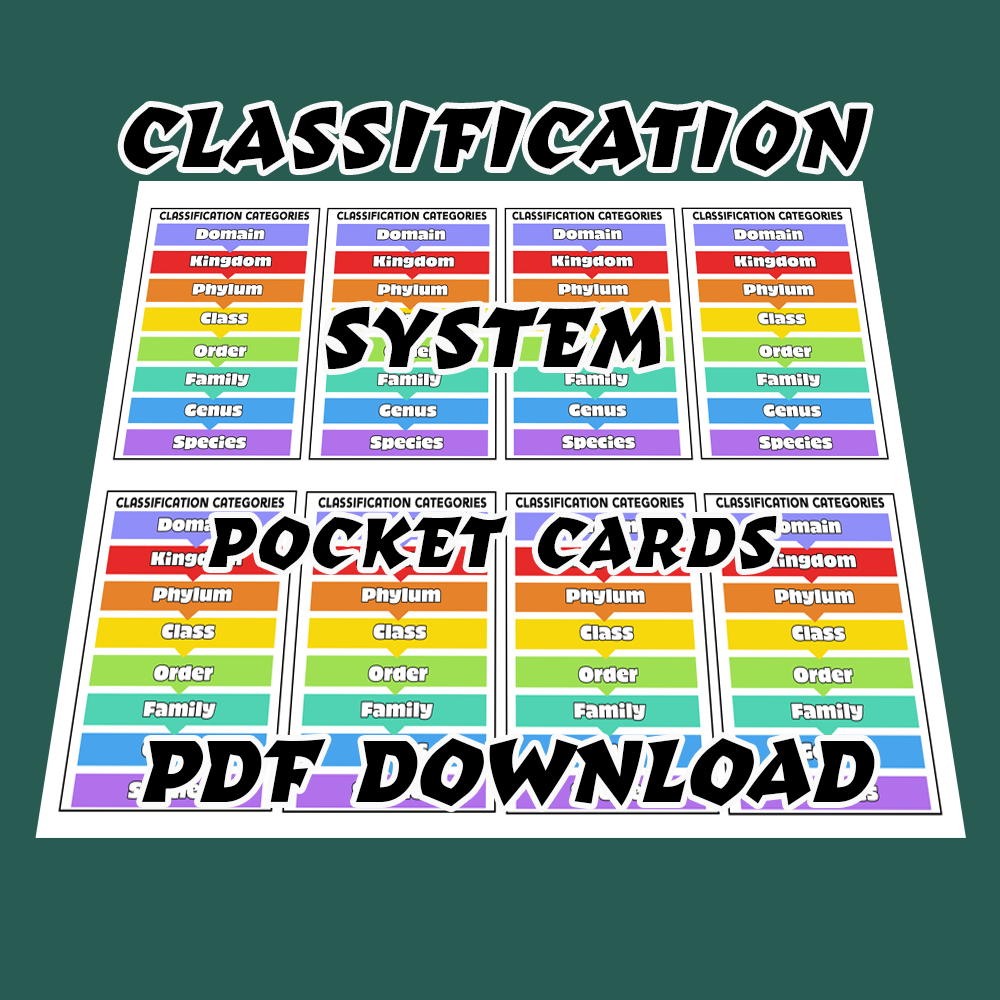 Classification System Pocket Cards