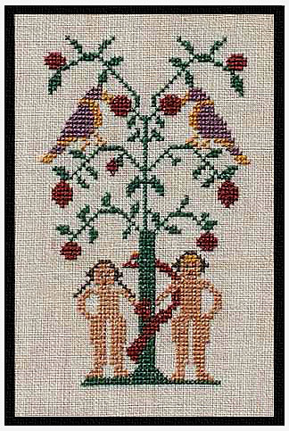 Tree of Life from Garden of Eden in cross stitch