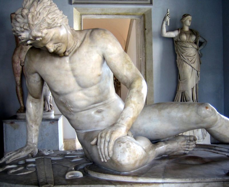 Dying Gaul marble sculpture